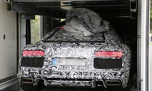 2016 Audi R8 –New LED Taillights Spied in Detail