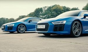 2016 Audi R8 V10 Plus vs. Audi R8 V10 Drag Race Doesn't Need Need Narration