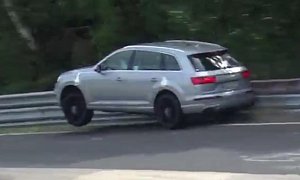 2016 Audi SQ7 Prototype Crashes at Nurburgring
