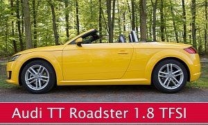 2016 Audi TT 1.8 TFSI Acceleration Test Featuring a Yellow Roadster