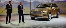 2016 Bentley Bentayga Makes World Debut in Gold at Frankfurt