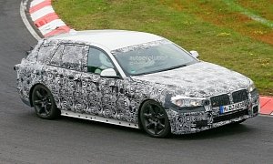 2016 BMW 5 Series Touring Prototype Spied Inside and Out