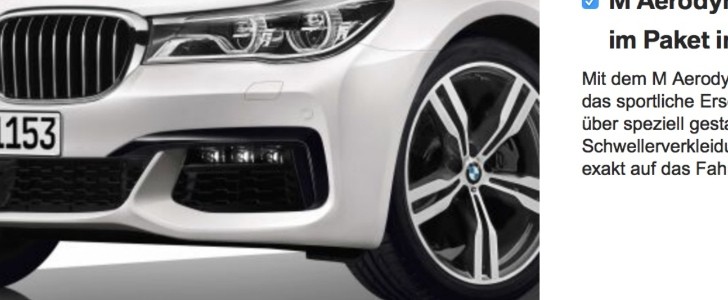 2016 BMW 7 Series Pricing and Details Leaked by Austrian Configurator