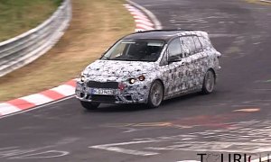 2016 BMW F46 2 Series Active Tourer 7-Seater Spotted on the Nurburgring