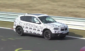 2016 BMW F48 X1 Spotted Testing on the Nurburgring