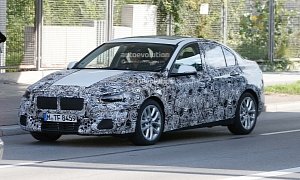 2016 BMW F52 1 Series Spied with Production Headlights