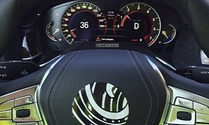 2016 BMW G11 7 Series Steering Wheel and Instrument Cluster Leaked