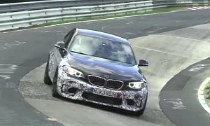 2016 BMW M2 Coupe (F87) Full Throttle Exhaust Heard on Nurburgring