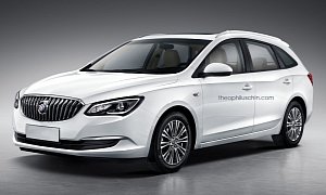 2016 Buick Excelle Sports Tourer Rendering Shows a Chinese Wagon That Will Never Come