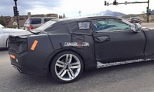 2016 Chevrolet Camaro Convertible Spied Next to Turbo V6-Powered Third-Gen Model