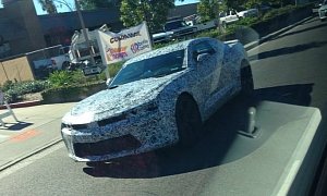 2016 Chevrolet Camaro Spied in California Wearing Production Body Shell