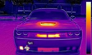 2016 Dodge Challenger Hellcat Looks Surreal in Thermal Imagery