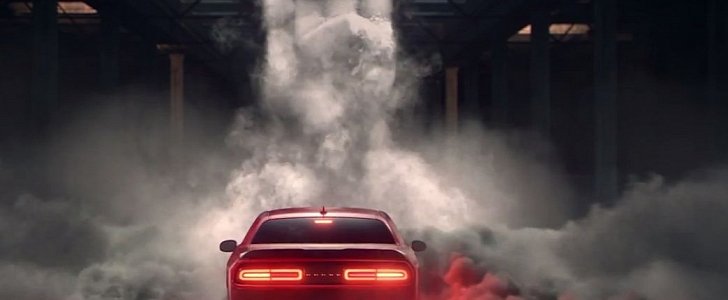 2016 Dodge Challenger burnout