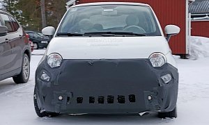 2016 Fiat 500 Facelift Spied in Detail During Winter Testing Session