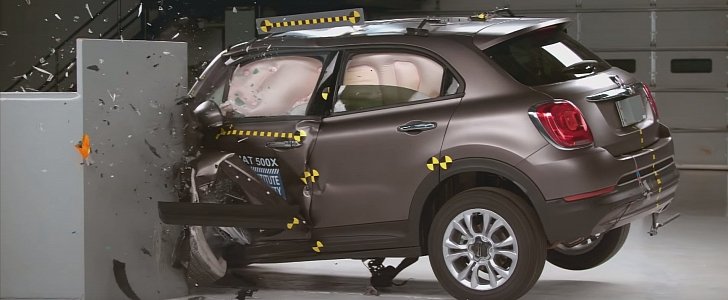 2016 Fiat 500X IIHS crash test