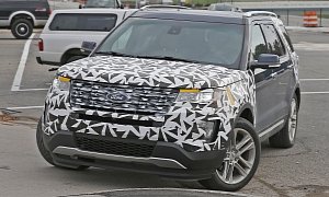 2016 Ford Explorer Spied Nearly Camo Free