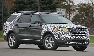 2016 Ford Explorer Spied Partially Camouflaged