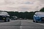 2016 Ford Focus RS Drag Races Ford Mustang GT in The Wet, Things Get Nasty
