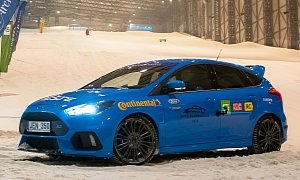 2016 Ford Focus RS Hits the Ski Slope in Lithuania, Goes Winter Drifting