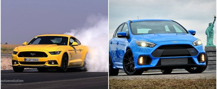 2016 Ford Focus RS vs 2015 Ford Mustang GT