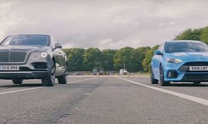 2016 Ford Focus RS vs. Bentley Bentayga Drag Race Packs a Surprise