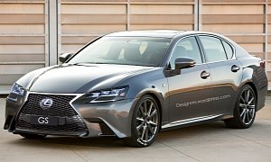 2016 Lexus GS Facelift Rendered with New LED Headlights