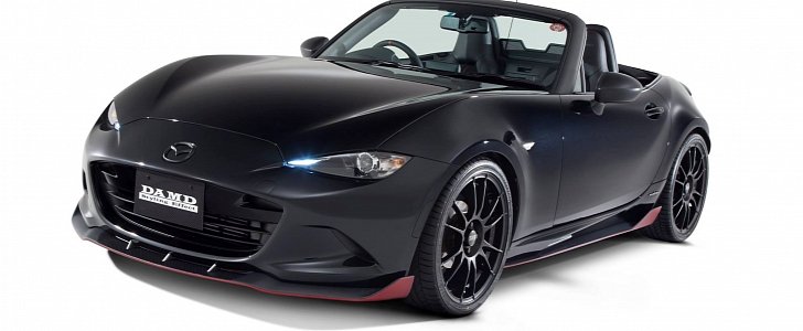 2016 Mazda MX-5 Roadster "Dark Knight" Tuned by DAMD With Carbon Goodness