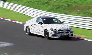 2016 Mercedes-AMG C63 Coupe Caught Out Testing, Sounds Enticing