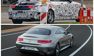 2016 Mercedes-Benz C-Class Cabriolet Spyshots Reveal S-Class Coupe-Like Taillights <span>· Updated</span>