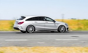 2016 Mercedes-Benz CLA45 AMG Shooting Brake HD Wallpapers: Fashion Designer's Car