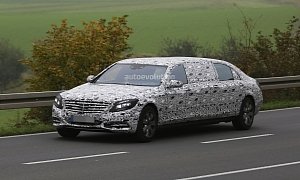 2016 Mercedes-Benz S 600 Pullman Spied Getting Closer to Production