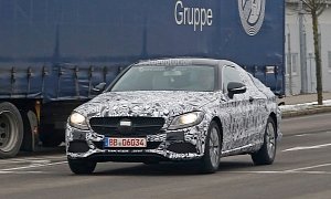 2016 Mercedes C-Class Coupe (C205) Spied in Most Revealing Photos Yet