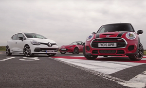 2016 MINI JCW Faces Miata, Clio RS 220 Trophy and GT 86 in Interesting Shootout