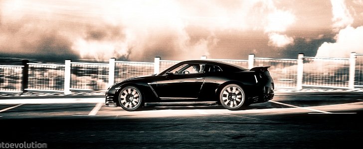 Nissan GT-R in action