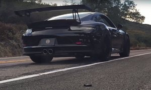 2016 Porsche 911 GT3 RS with Akrapovic Exhaust Launches Hard with Extreme Sound