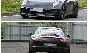 2016 Porsche 911 Revealed in Latest Spyshots, Facelift Looks Even More Retro