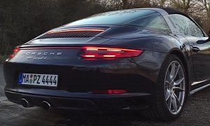 2016 Porsche 911 Targa with the New Turbo Engine Sounds like This