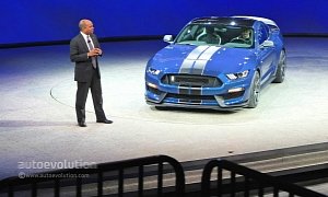New Shelby GT350R Mustang Unveiled in Detroit with Burnout and Over 500 HP <span>· Live Photos</span>