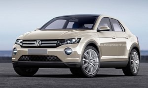 2016 Volkswagen Tiguan II Rendered Based on T-Roc Concept