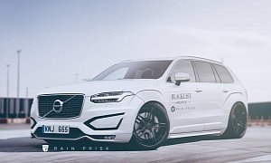 2016 Volvo XC90 Gets Widebody Kit, Drops to the Ground in This Wicked Rendering