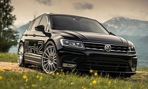 2016 VW Tiguan Lowrider Has 21-Inch Wheels and Air Suspension