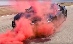 2017 Acura NSX Aerodynamics Explained Using Red Smoke and Psychedelic Paint
