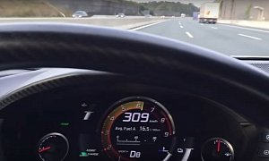 2017 Acura NSX Goes Flat Out in Autobahn Top Speed Test, Hits 191.9 MPH