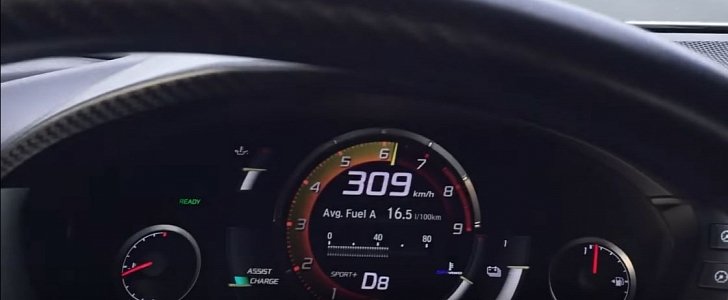 Honda NSX Goes Flat Out in Autobahn Top Speed Test