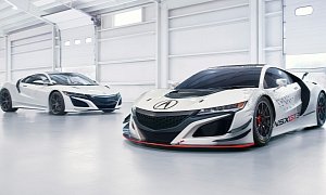 2017 Acura NSX GT3 Racecar Ditches Hybrid and AWD Systems