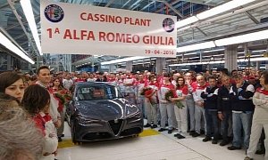 2017 Alfa Romeo Giulia Production Has Just Started at Cassino Plant