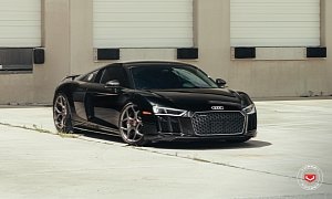 2017 Audi R8 V10 Plus Tries On Vossen Forged Wheels