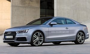 2017 Audi A5 Rendered Again, We Can See Audi A4's Influence Oozing from the Pictures