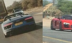 2017 Audi R8 Spyder Spied Undisguised in Namibia