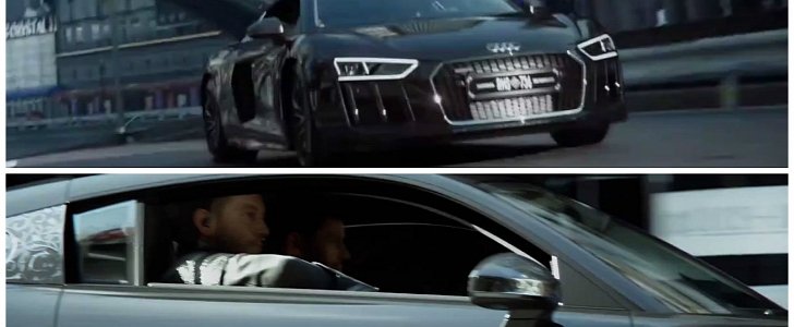 2017 Audi R8 with Metal Engraving Spied in Upcoming Final Fantasy Movie